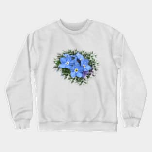 Forget me not, blue flower Crewneck Sweatshirt